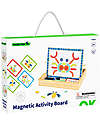 Tooky Toy Lavagna Magnetica Multiattività - Oltre 30 Forme Componibili! - 117 Pezzi - 31,5 x 22 x 21,5 cm - 3+ Anni Giochi Magnetici