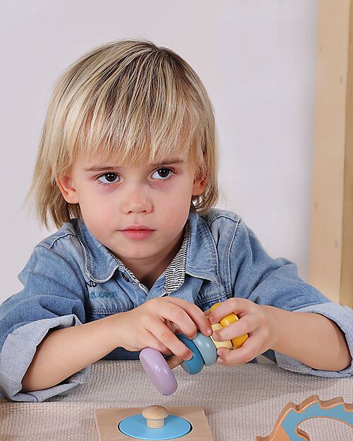 Tooky Toy Scatola Educativa Multisensoriale - 22 Pezzi - 32,5 x 27 x 14 cm - 6m+ Giochi Sensoriali_