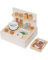 Tooky Toy Set Cucina in Legno - 23 pezzi - 30 x 25,5 x 27 cm - 3+ Anni Cucine Giocattolo