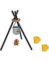 Tooky Toy Set da Campeggio in Legno - 35 Pezzi - 28 x 38 x 33 cm - 3+ Anni Far finta di
