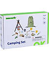 Tooky Toy Set da Campeggio in Legno - 35 Pezzi - 28 x 38 x 33 cm - 3+ Anni Far finta di
