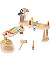 Tooky Toy Set Musicale Ripieghevole in Legno - 32,2 x 12 x 29,1 cm - 3+ Anni Strumenti Musicali