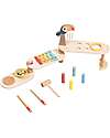 Tooky Toy Set Musicale Ripieghevole in Legno - 32,2 x 12 x 29,1 cm - 3+ Anni Strumenti Musicali