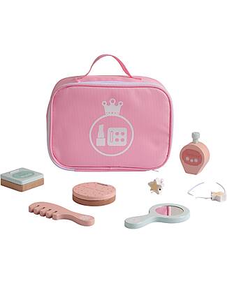 Tooky Toy Set Trucco in Legno - 11 Pezzi - 22 x 8 x 16,5 cm - 3+ Anni Far finta di