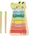 Tooky Toy Xilofono in Legno - Coccodrlillo - 28 x 14,8 x 2,5 cm - A Partire Dai 18 Mesi Strumenti Musicali