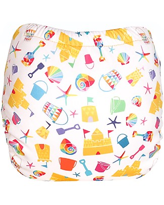 Tots Bots Costumino Contenitivo - Castelli di sabbia - Fatto con plastica riciclata! Costumi Contenitivi