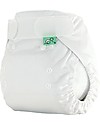 Tots Bots Cover Impermeabile PeeNut Wrap per Pannolino Lavabile - Bianco - Fatto con plastica riciclata! Pannolini Lavabili