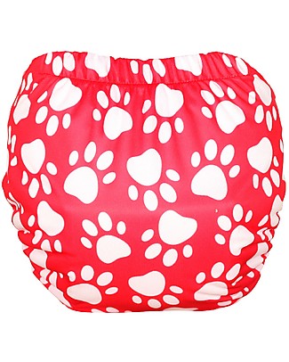 Tots Bots Pannolino Lavabile Tutto in Uno Easy Fit STAR - Zampine - Da 3,5 a 16 kg Pannolini Lavabili