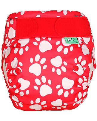 Tots Bots Pannolino Lavabile Tutto in Uno Easy Fit STAR - Zampine - Da 3,5 a 16 kg Pannolini Lavabili