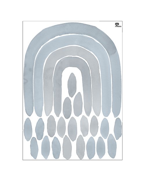 Tresxics Adesivi da Parete Amovibili Arcobaleno - Blu Adesivi da Parete