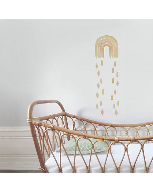 Tresxics Adesivi da Parete Amovibili Arcobaleno - Giallo Adesivi da Parete