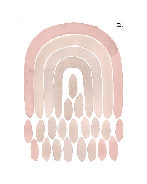 Tresxics Adesivi da Parete Amovibili Arcobaleno - Rosa Adesivi da Parete