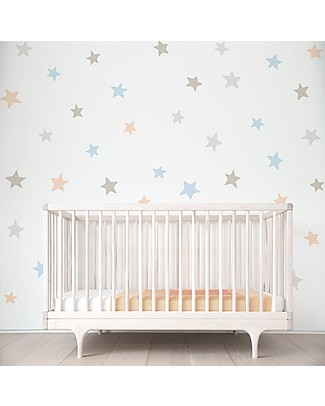 Tresxics Adesivi da Parete Amovibili Stelle, Colori Soft - Confezione da 44 adesivi! Adesivi Da Parete