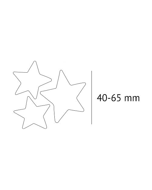 Tresxics Adesivi da Parete Amovibili Stelle - Colori tenui Adesivi da Parete
