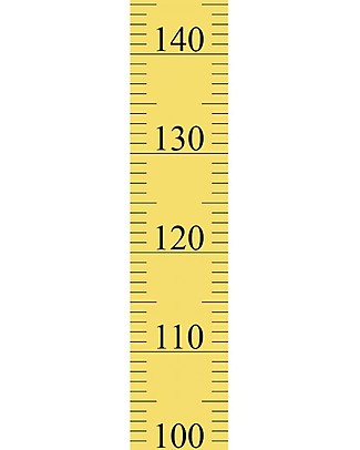 Tresxics Adesivo Amovibile Misuratore d'Altezza per Bambini - Giallo - Da 20 a 150 cm Adesivi da Parete
