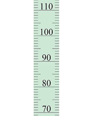 Tresxics Adesivo Amovibile Misuratore d'Altezza per Bambini - Verde Menta - Da 20 a 150 cm Adesivi da Parete