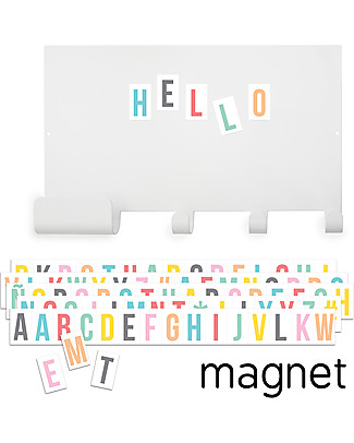 Tresxics Appendiabiti con Lettere Magnetiche - 35 x 23 cm + 60 lettere! Appendiabiti