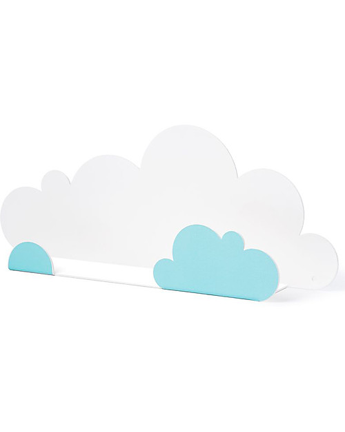 Tresxics Mensola a Forma di Nuvoletta con Adesivi - Celeste Mensole