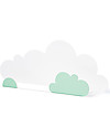 Tresxics Mensola a Forma di Nuvoletta con Adesivi - Verde Menta Mensole