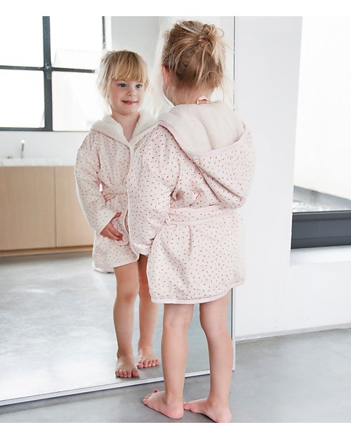 Trixie Accappatoio per Bimbe di 2-3 anni, Pietra Lunare - Cotone Accappatoi e Asciugamani