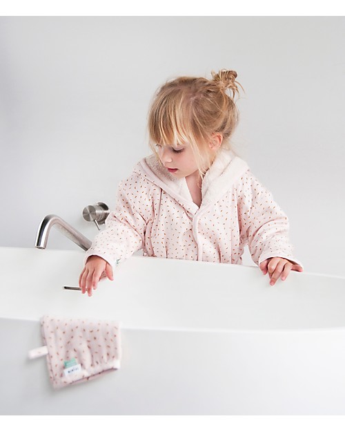 Trixie Accappatoio per Bimbe di 2-3 anni, Pietra Lunare - Cotone Accappatoi e Asciugamani