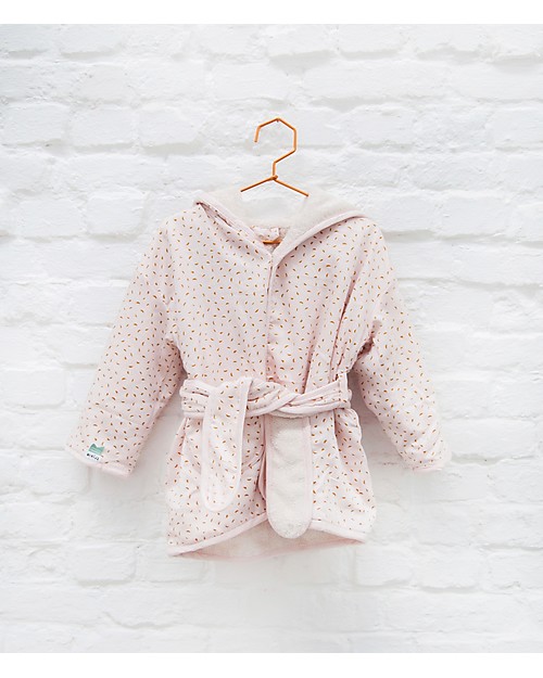 Trixie Accappatoio per Bimbe di 2-3 anni, Pietra Lunare - Cotone Accappatoi e Asciugamani