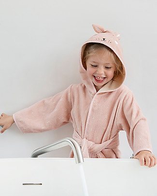 Trixie Accappatoio per Bimbe di 3-4 anni, Mrs Coniglietta - Spugna Bio Accappatoi e Asciugamani