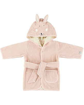 Trixie Accappatoio per Bimbe di 5-6 anni, Mrs Coniglietta - Spugna Bio Accappatoi e Asciugamani