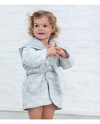 Trixie Accappatoio per Bimbi di 2-3 anni, Nuvole - Cotone Accappatoi e Asciugamani