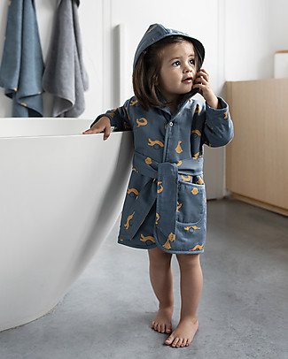 Trixie Accappatoio per Bimbi di 3-4 anni, Donnola - Cotone Accappatoi e Asciugamani