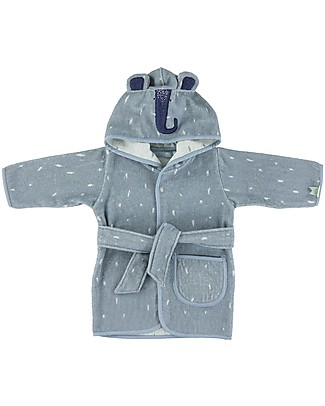 Trixie Accappatoio per Bimbi di 3-4 anni, Mrs Elefante - Spugna Bio Accappatoi e Asciugamani