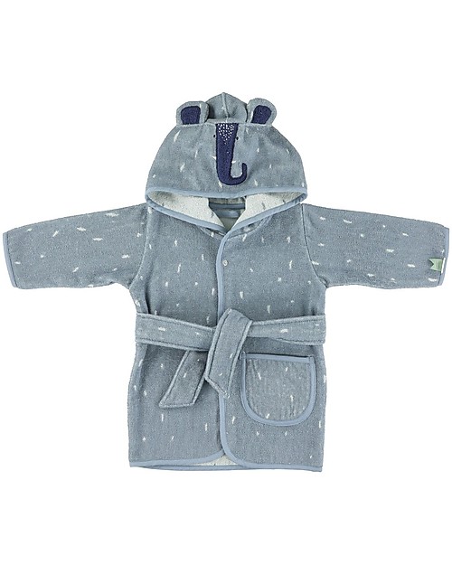 Trixie Accappatoio per Bimbi di 5-6 anni, Mrs Elefante - Spugna Bio Accappatoi e Asciugamani