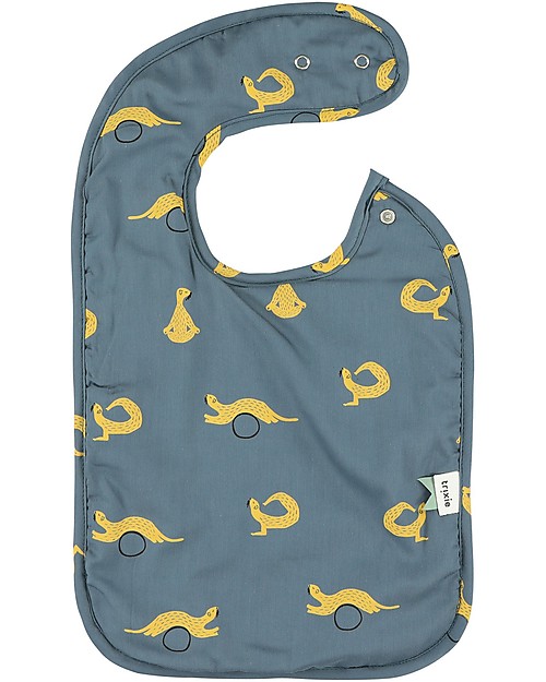 Trixie Bavaglino con Bottone a Pressione Regolabile, Donnola - Cotone Bavagli Impermeabili con Tasca