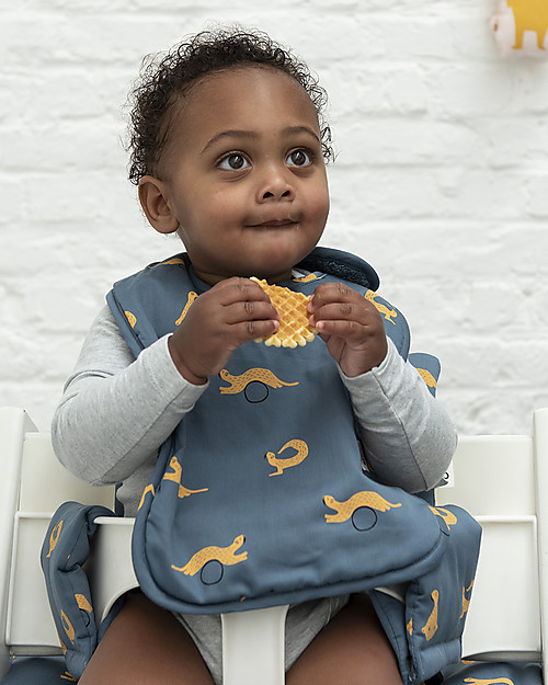 Trixie Bavaglino con Bottone a Pressione Regolabile, Donnola - Cotone Bavagli Impermeabili con Tasca