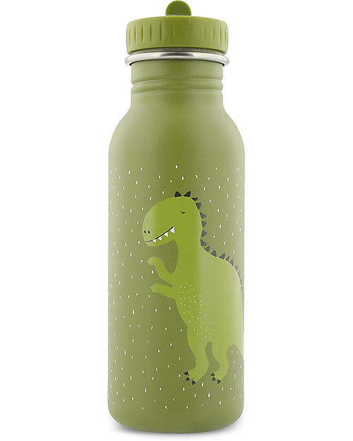 Trixie Borraccia in Acciaio Inox - 500 ml - Mr Dino - Verde Borracce non Termiche