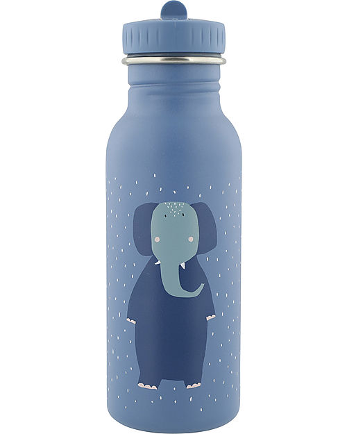 Trixie Borraccia in Acciaio Inox - 500 ml - Mr Elephant - Blu Borracce non Termiche