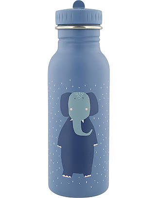 Trixie Borraccia in Acciaio Inox - 500 ml - Mr Elephant - Blu Borracce Termiche