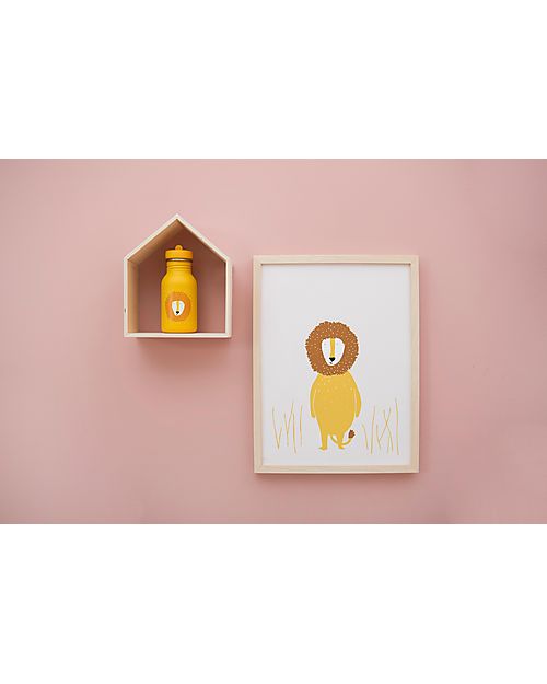 Trixie Borraccia in Acciaio Inox - 500 ml - Mr Lion - Giallo Borracce non Termiche