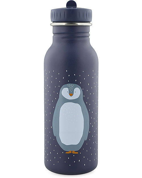 Trixie Borraccia in Acciaio Inox - 500 ml - Mr Penguin - Blu Borracce non Termiche