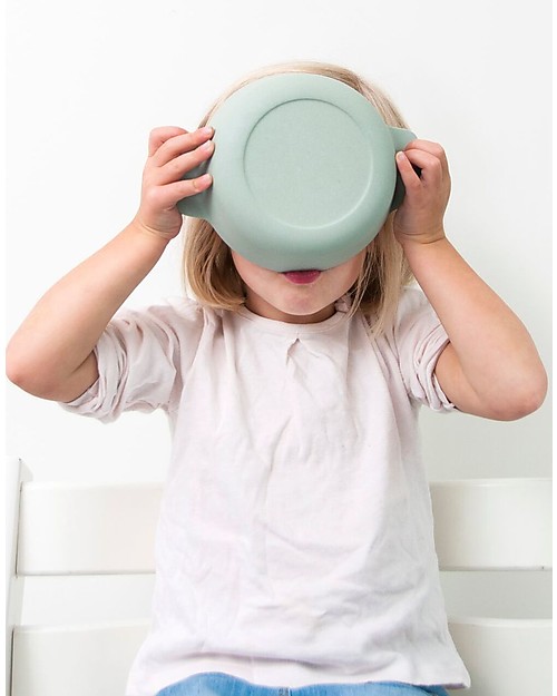 Trixie Ciotola con Manici in Bambù, Mr Orso Polare - Incoraggia a Mangiare da Soli Piatti e Scodelle