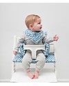 Trixie Cuscino per Seggiolone Stokke Tripp Trapp, Prato Blu - 100% cotone bio Seggioloni Pappa