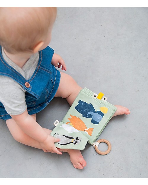 Trixie Libro in Stoffa Morbido per Neonati - 4 Animali da Conoscere! Libri