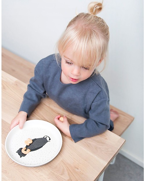 Trixie Piatto Biodegradabile, Mr Orsetto Lavatore - Bambù Piatti e Scodelle