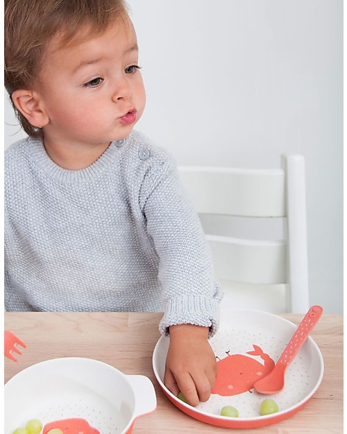 Trixie Piatto Biodegradabile, Mrs Granchio - Bambù Piatti e Scodelle