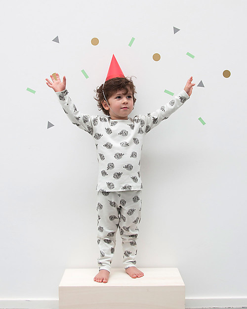 Trixie Pigiama 2 pezzi a Maniche Lunghe, Pesce Palla - 100% Cotone Bio Pigiami