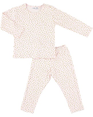 Trixie Pigiama 2 pezzi a Maniche Lunghe, Pietra Lunare - 100% Cotone Bio Pigiami