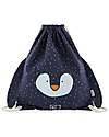 Trixie Sacca con Chiusura a Coulisse - Mr Penguin - Blu - 34 x 40 cm Zaini Asilo