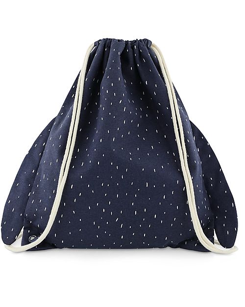 Trixie Sacca con Chiusura a Coulisse - Mr Penguin - Blu - 34 x 40 cm Zaini Asilo