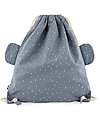 Trixie Sacca con Chiusura a Coulisse - Mrs Elephant - Azzurro - 34 x 40 cm Zaini Asilo