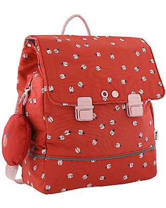 Trixie Zaino Scuola - Coccinella - Con Zainetto sportivo incluso! Zainetti
